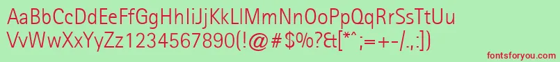 Agfarotissansseriflight Font – Red Fonts on Green Background