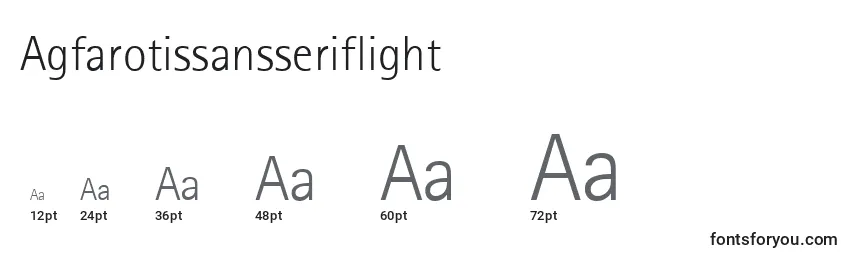 Agfarotissansseriflight Font Sizes
