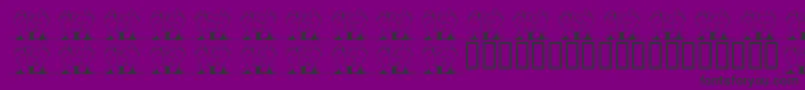Шрифт JlrQuincy – чёрные шрифты на фиолетовом фоне