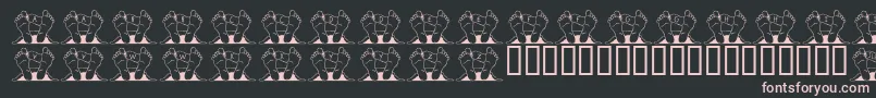 JlrQuincy Font – Pink Fonts on Black Background