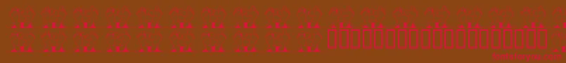 JlrQuincy Font – Red Fonts on Brown Background