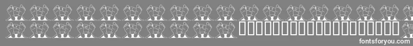 JlrQuincy Font – White Fonts on Gray Background