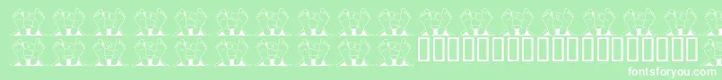 JlrQuincy Font – White Fonts on Green Background