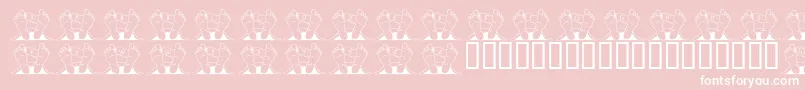 JlrQuincy Font – White Fonts on Pink Background