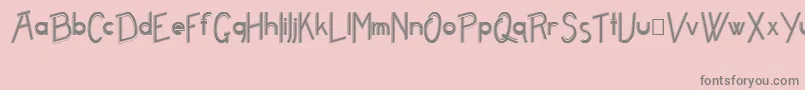 Freame Font – Gray Fonts on Pink Background