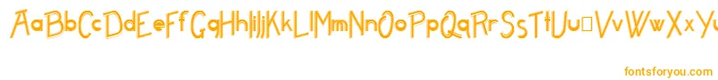 Freame Font – Orange Fonts on White Background