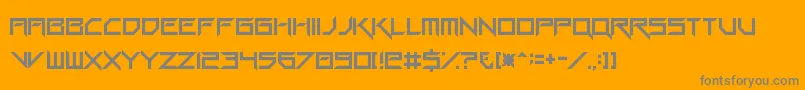 GangWolfikBlade Font – Gray Fonts on Orange Background