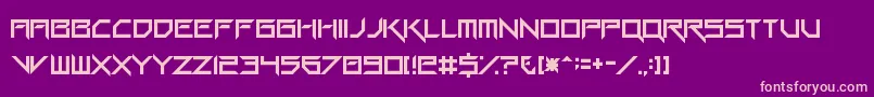 GangWolfikBlade Font – Pink Fonts on Purple Background