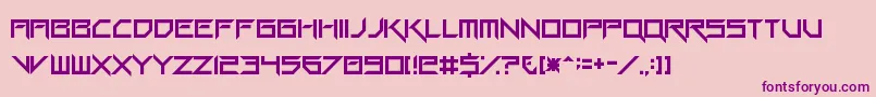 GangWolfikBlade Font – Purple Fonts on Pink Background