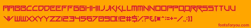 GangWolfikBlade Font – Red Fonts on Orange Background