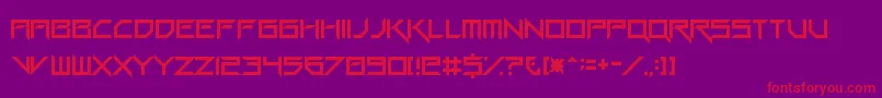 GangWolfikBlade Font – Red Fonts on Purple Background