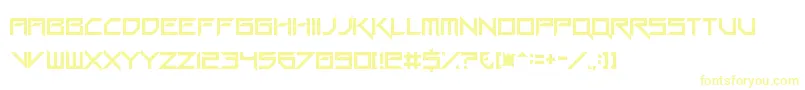 GangWolfikBlade Font – Yellow Fonts on White Background