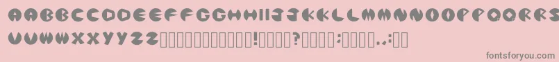 More about PacmanicRegular Font PacmanicRegular Font – Gray Fonts on Pink Background