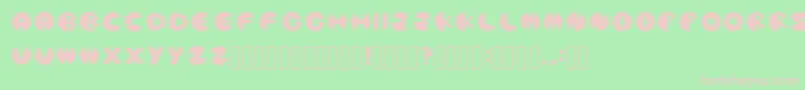 PacmanicRegular Font – Pink Fonts on Green Background