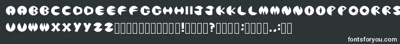 Шрифт PacmanicRegular – белые шрифты на чёрном фоне