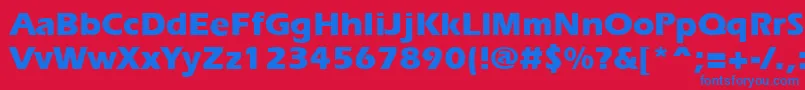 ErgoeExtrabold Font – Blue Fonts on Red Background