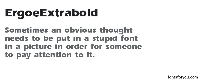 Review of the ErgoeExtrabold Font