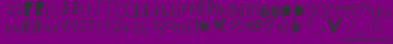 Letsfly Font – Black Fonts on Purple Background