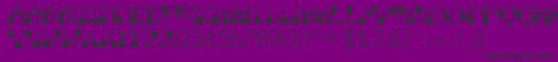 FrankZappa Font – Black Fonts on Purple Background