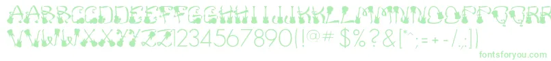 FrankZappa Font – Green Fonts on White Background