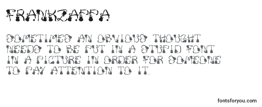Review of the FrankZappa Font