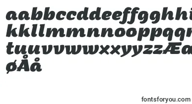 ArturoExtrabolditalicTrial font – norwegian Fonts