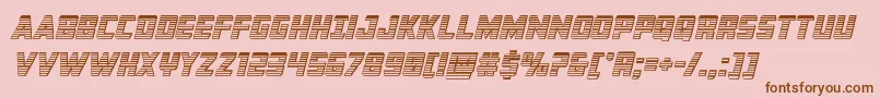 Buchananchromeital Font – Brown Fonts on Pink Background