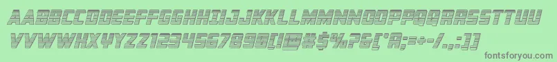 Buchananchromeital Font – Gray Fonts on Green Background