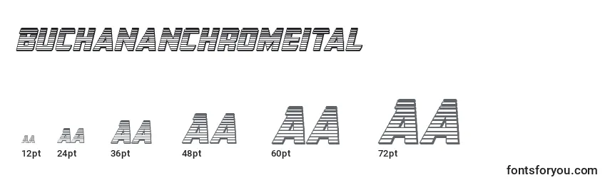 Buchananchromeital Font Sizes
