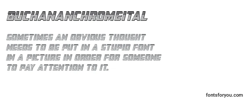 Buchananchromeital Font
