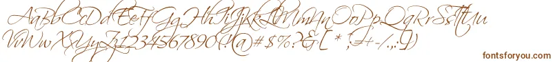 Шрифт ScriptinaPro – коричневые шрифты