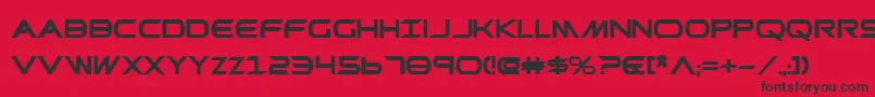 Promethean ffy Font – Black Fonts on Red Background