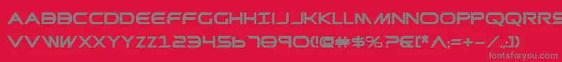 Czcionka Promethean ffy – szare czcionki na czerwonym tle