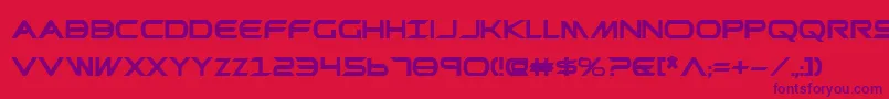 Czcionka Promethean ffy – fioletowe czcionki na czerwonym tle