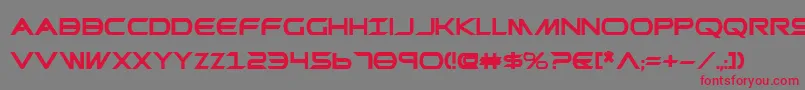 Шрифт Promethean ffy – красные шрифты на сером фоне