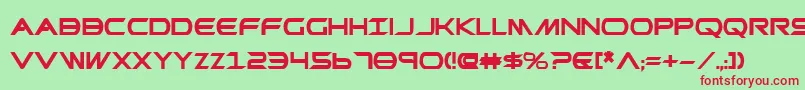 Promethean ffy Font – Red Fonts on Green Background