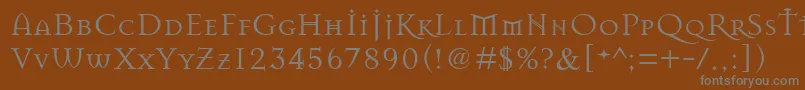 Masonchronicles Font – Gray Fonts on Brown Background