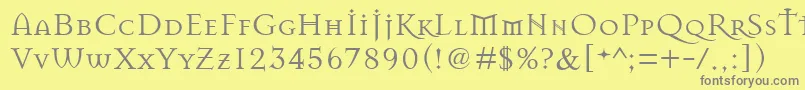 Masonchronicles Font – Gray Fonts on Yellow Background