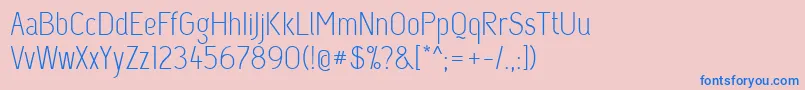 Capsuularegular Font – Blue Fonts on Pink Background