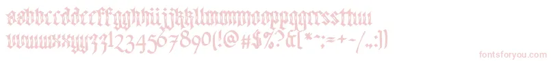 Walkdawalktwo Font – Pink Fonts on White Background