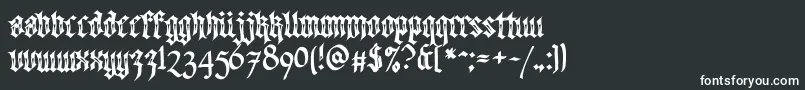 Подробнее о шрифте Walkdawalktwo Шрифт Walkdawalktwo – белые шрифты