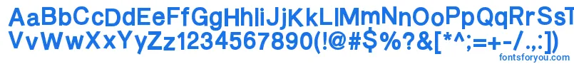 BurveticaThickNc Font – Blue Fonts on White Background