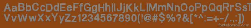 Шрифт BurveticaThickNc – серые шрифты на коричневом фоне
