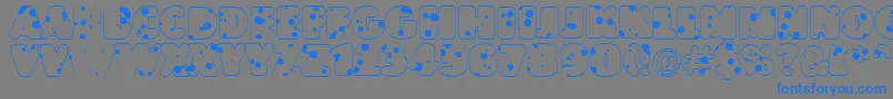 AJasperttlrnddrnord Font – Blue Fonts on Gray Background