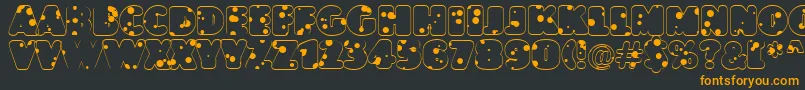 AJasperttlrnddrnord Font – Orange Fonts on Black Background