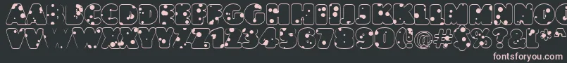 AJasperttlrnddrnord Font – Pink Fonts on Black Background