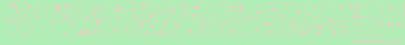 AJasperttlrnddrnord Font – Pink Fonts on Green Background