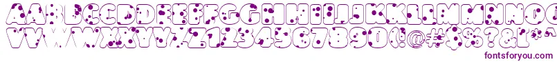AJasperttlrnddrnord Font – Purple Fonts on White Background