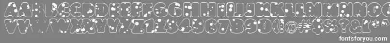 AJasperttlrnddrnord Font – White Fonts on Gray Background