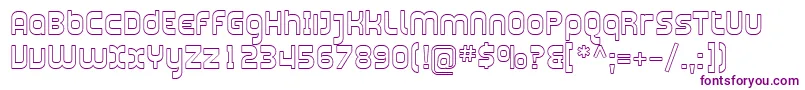 Sfplasmaticaoutline Font – Purple Fonts on White Background